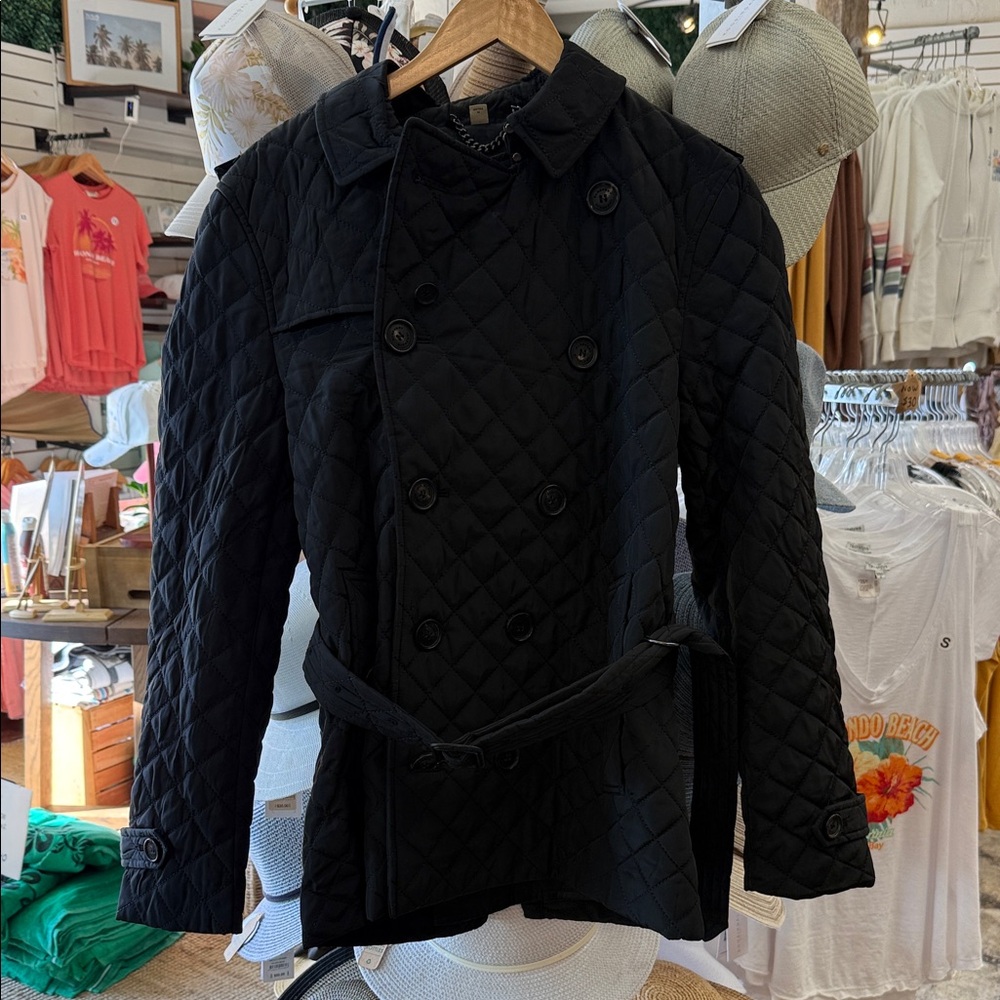 Burberry Women's Black Quilted Jacket